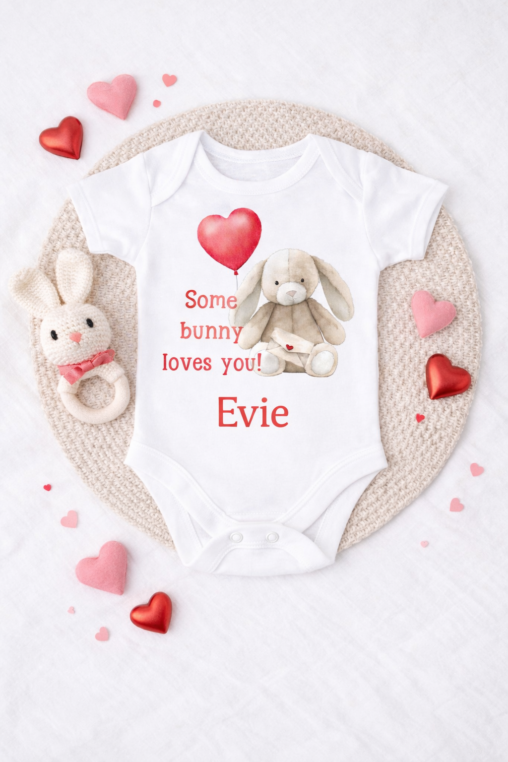 Valentines vest - bunny