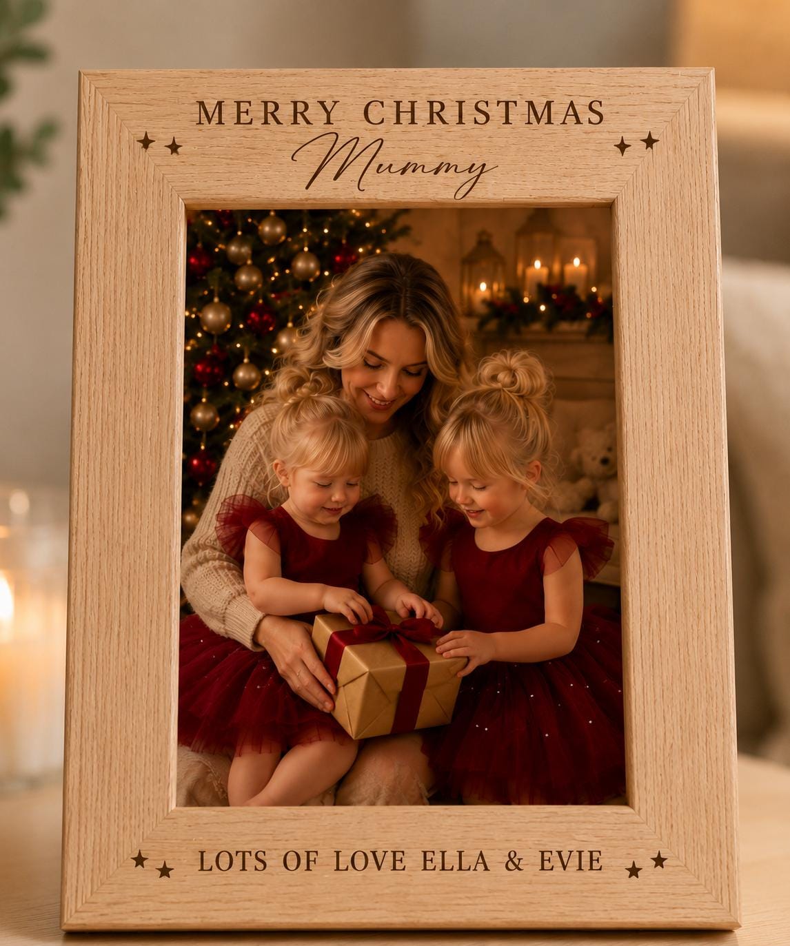 Personalised First Christmas Photo Frame