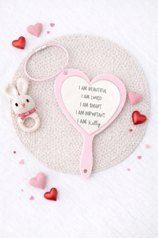 Affirmation keyring - pale pink