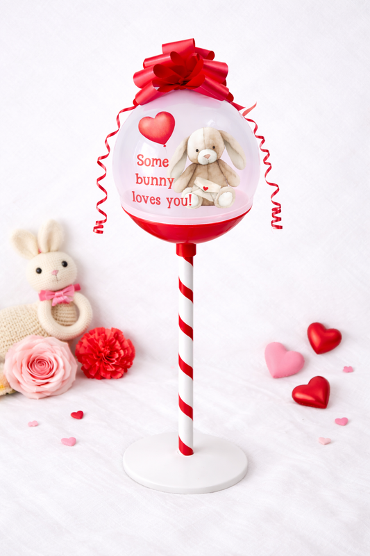 Fillable lollipop - bunny