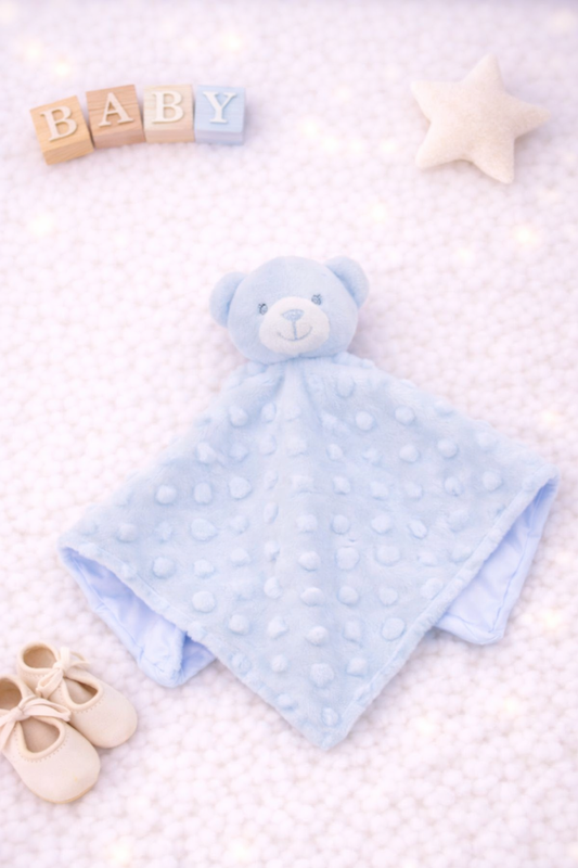 Blue bear comforter- blank
