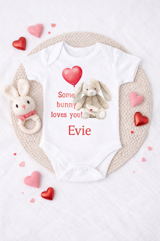 Valentines vest - bunny