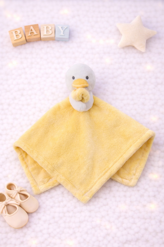 Yellow duck comforter- blank