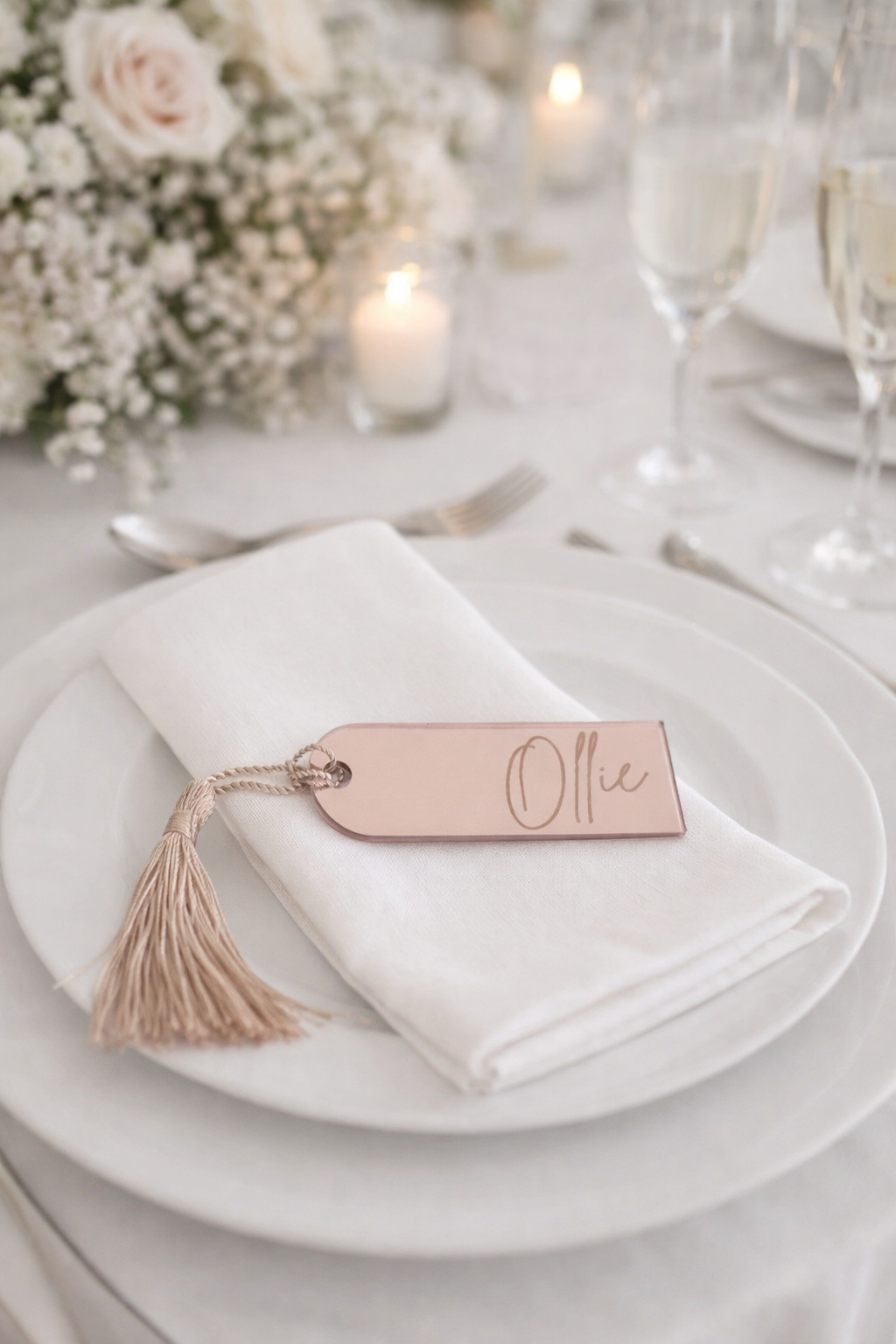 Wedding Name Tags - Engraved