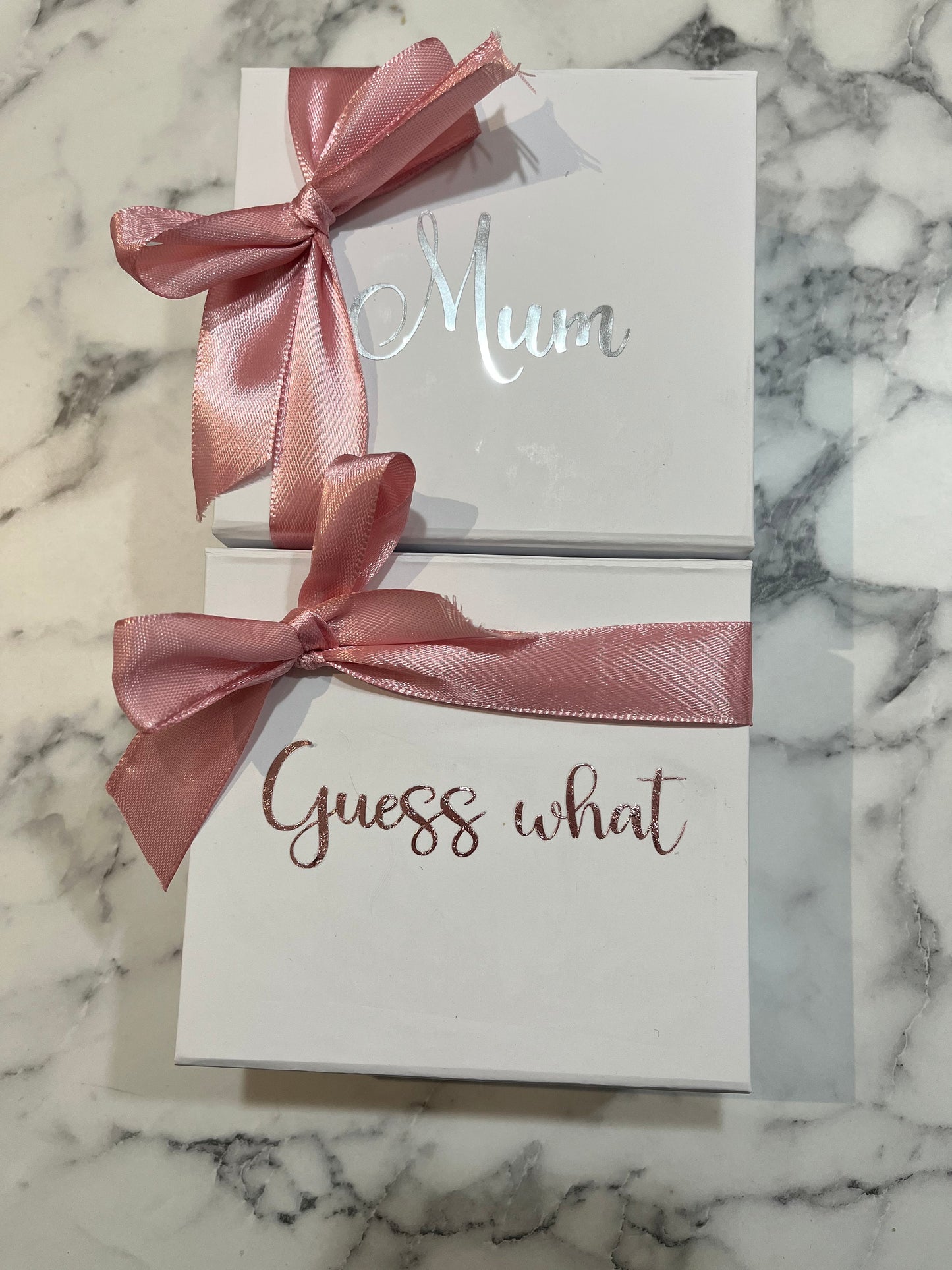 Personalised Pregnancy Announcement Box With Booties