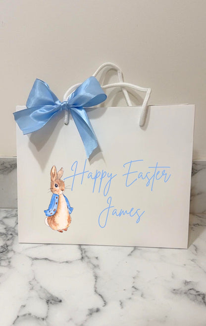 Personalised Easter rabbit gift bag