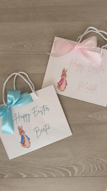 Personalised Easter rabbit gift bag