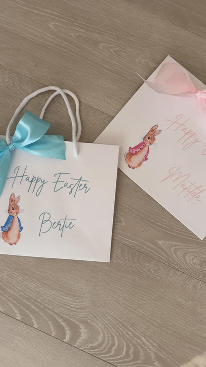 Personalised Easter rabbit gift bag