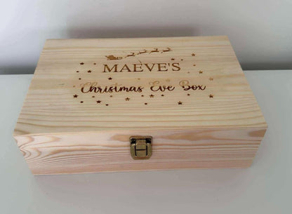 Personalised Engraved Wooden Christmas Eve Box