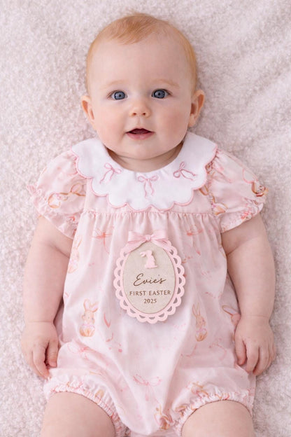 Personalised My First Easter tag, photo prop baby