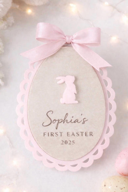 Personalised My First Easter tag, photo prop baby