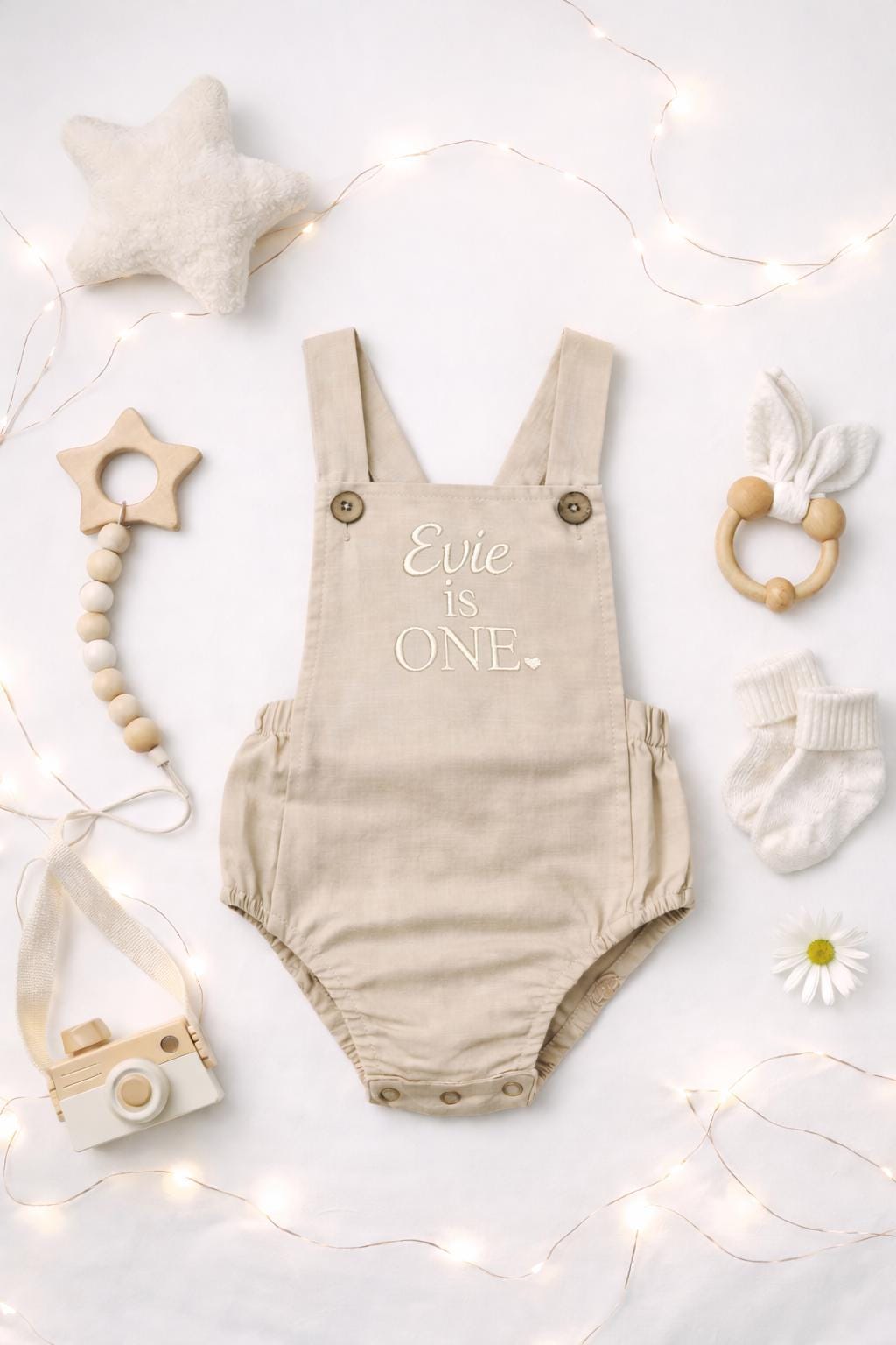 Personalised I am one birthday romper