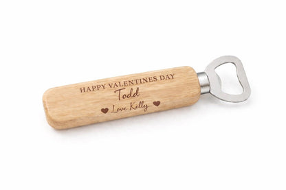 Personalised Engraved Wooden Bottle Opener