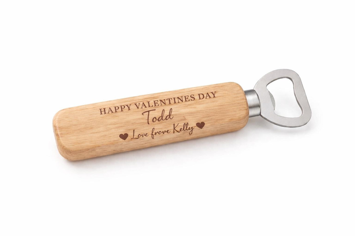 Personalised Engraved Wooden Bottle Opener