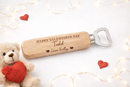 Personalised Engraved Wooden Bottle Opener