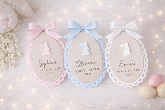 Personalised My First Easter tag, photo prop baby