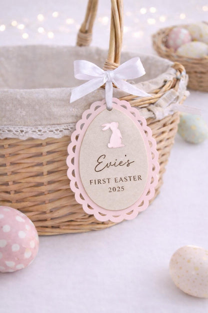 Personalised My First Easter tag, photo prop baby