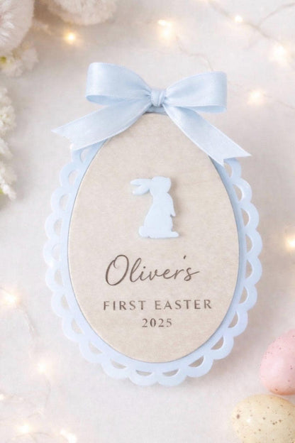 Personalised My First Easter tag, photo prop baby