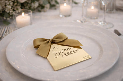 Arched acrylic name place cards