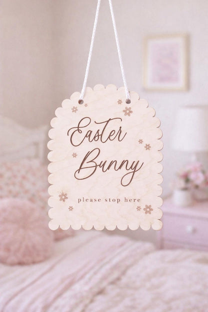 Easter Bunny Stop Here Sign