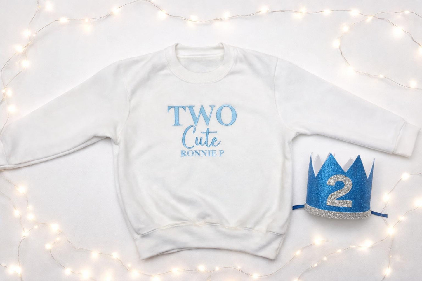 Personalised Second Birthday Sweatshirt, two cute Birthday Outfit, two Birthday Shirt, Embroidered two Sweater, Birthday Party Outfit,
