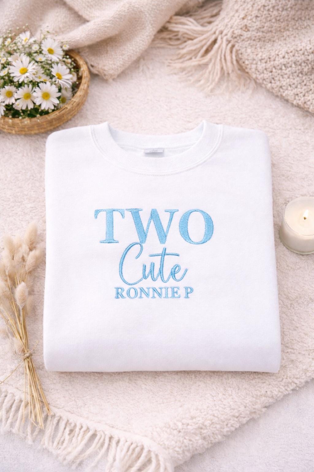Personalised Second Birthday Sweatshirt, two cute Birthday Outfit, two Birthday Shirt, Embroidered two Sweater, Birthday Party Outfit,