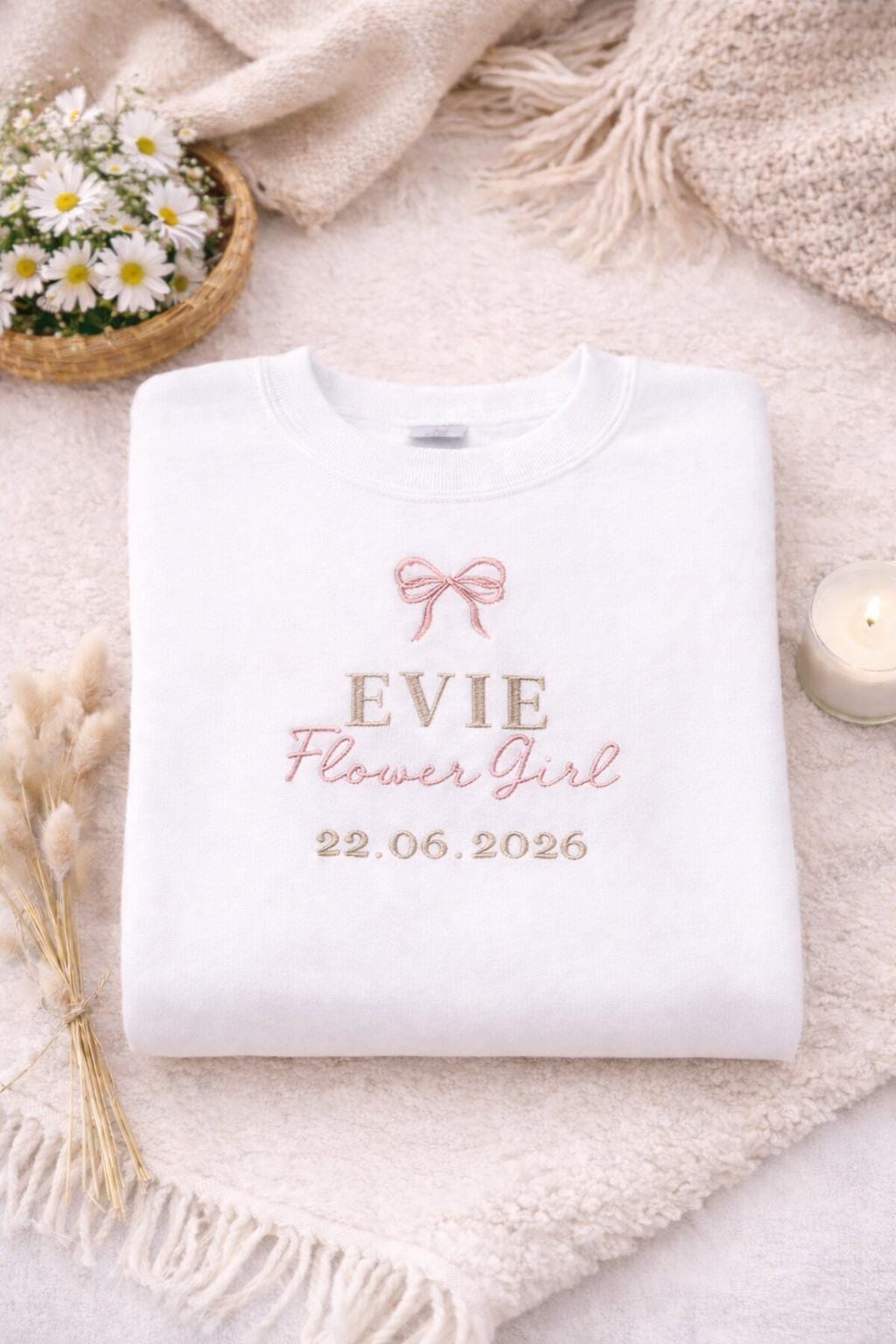 Personalised Flower Girl outfit Wedding guest Outfit