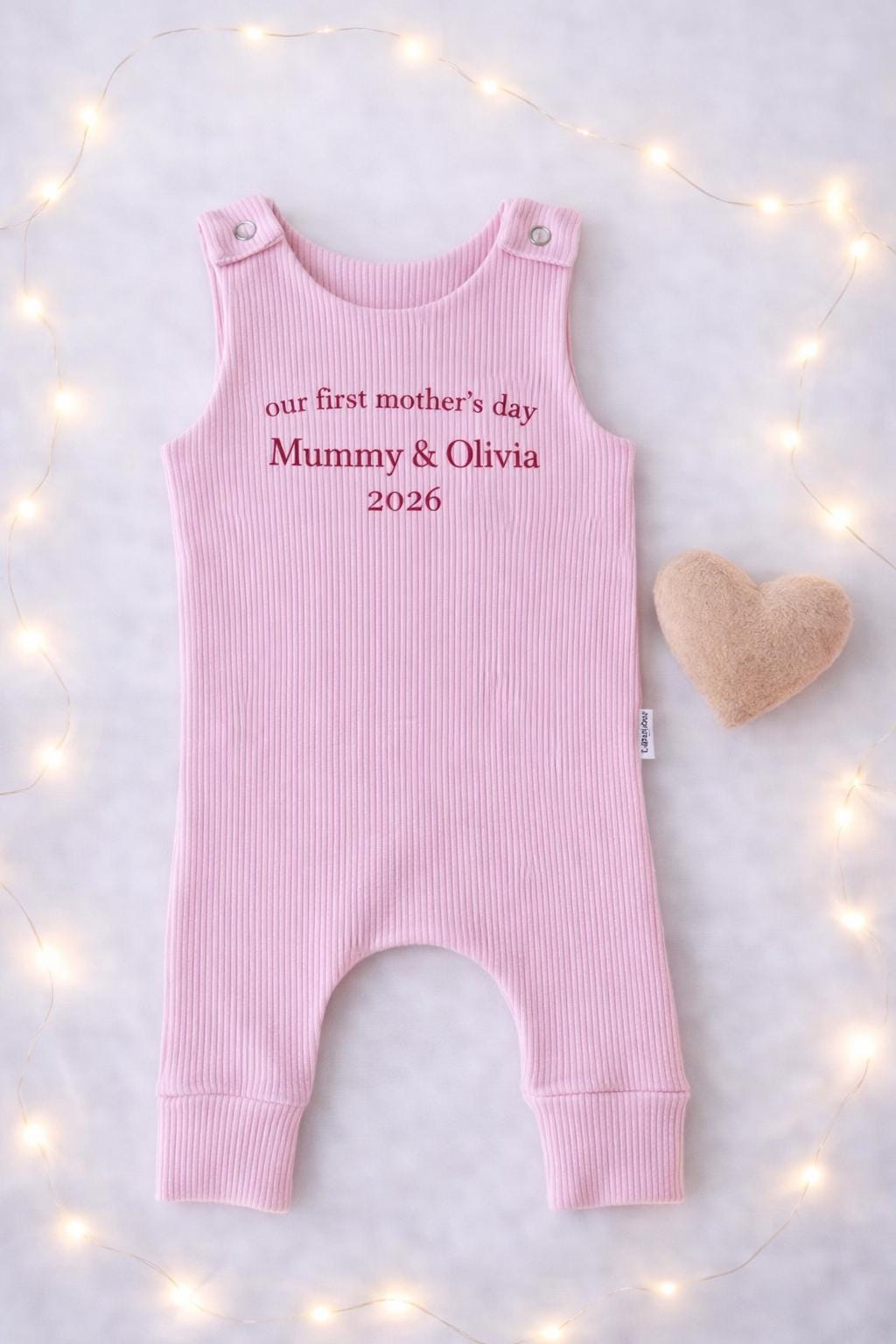 Personalised First Mother’s Day Baby Romper 2026 – Custom Name Outfit – Our First Mother’s Day Vest – Mummy & Me Gift – Baby Girl or Boy