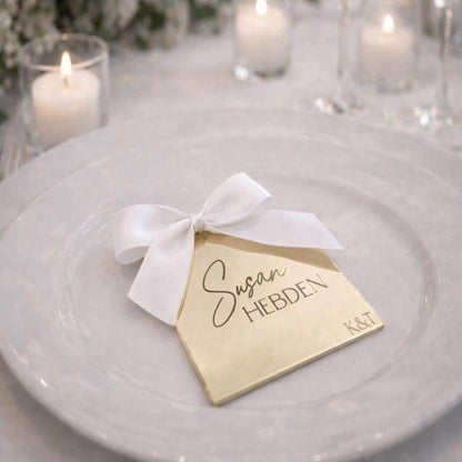 Arched acrylic name place cards