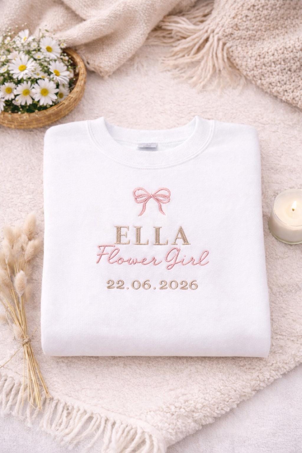 Personalised Flower Girl outfit Wedding guest Outfit