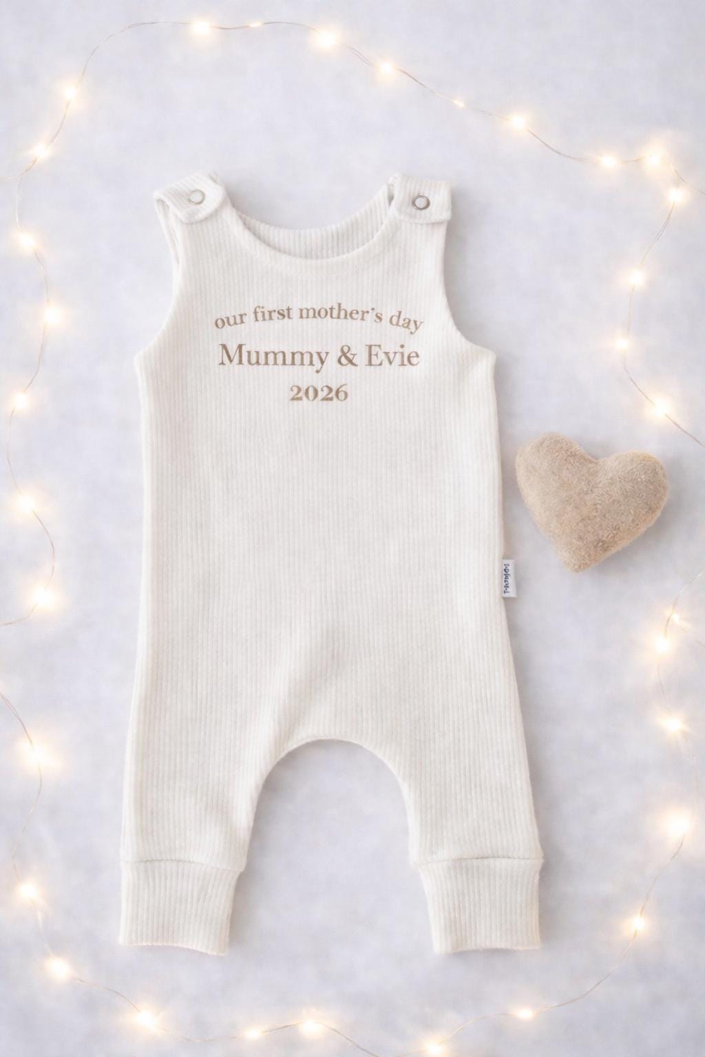 Personalised First Mother’s Day Baby Romper 2026 – Custom Name Outfit – Our First Mother’s Day Vest – Mummy & Me Gift – Baby Girl or Boy