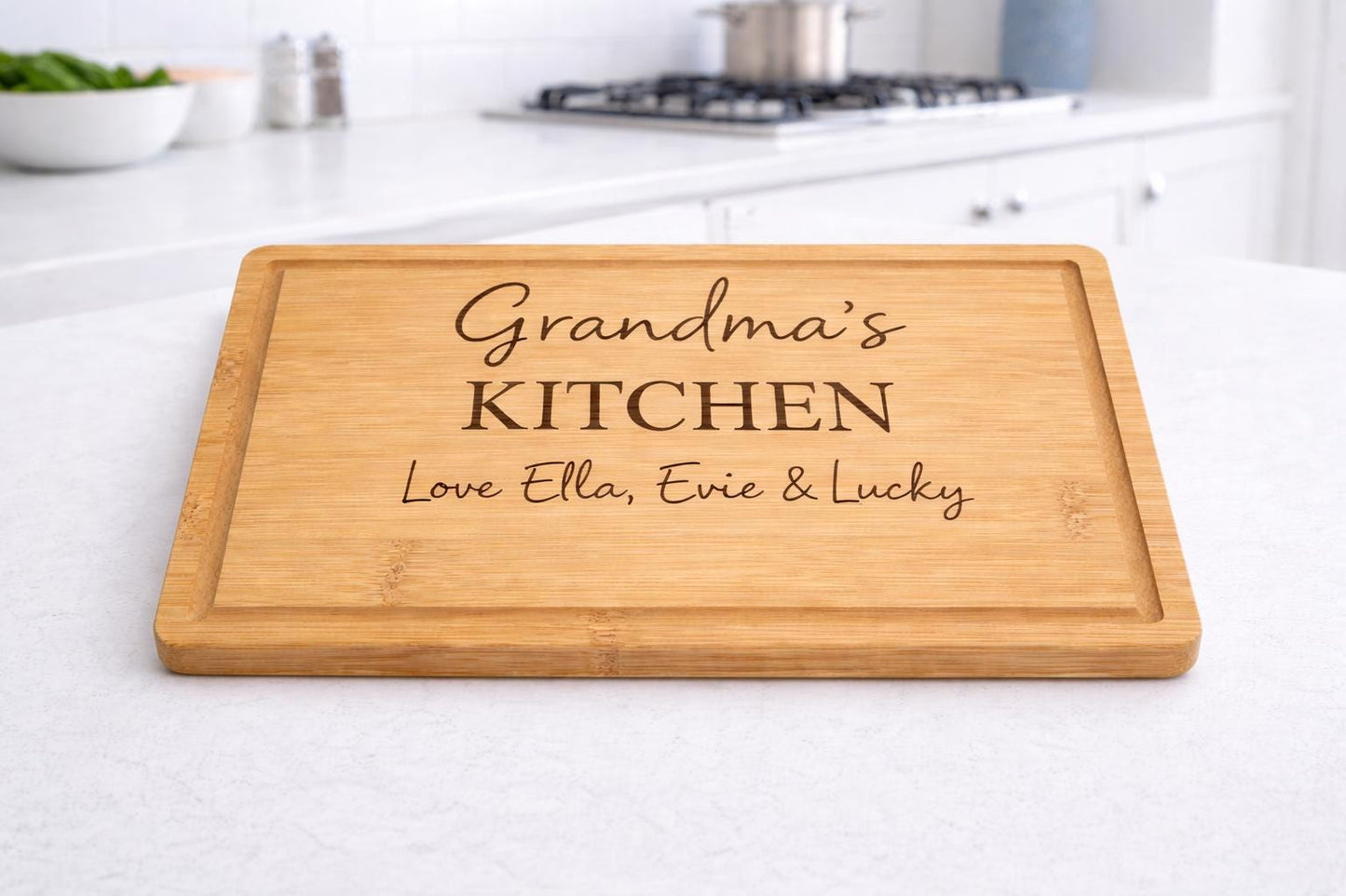Personalised Grandma’s Kitchen chopping board