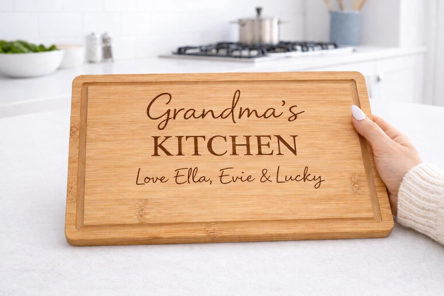 Personalised Grandma’s Kitchen chopping board