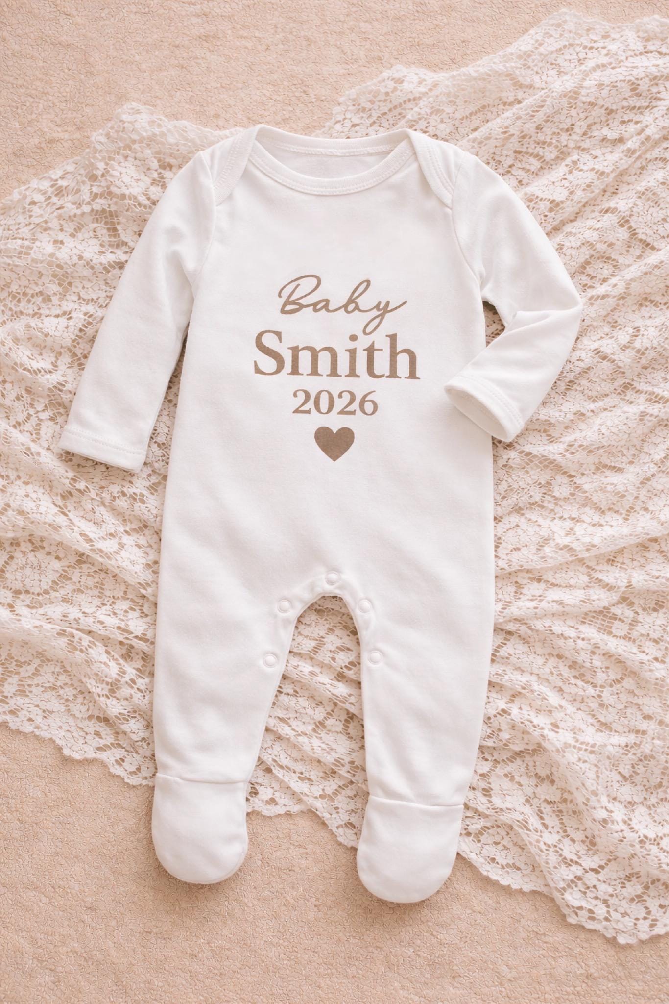 Personalised Baby Announcement Outfit 2026