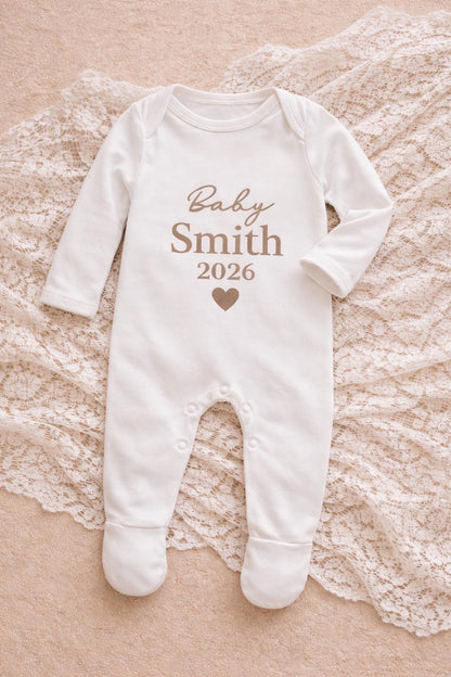 Personalised Baby Announcement Outfit 2026
