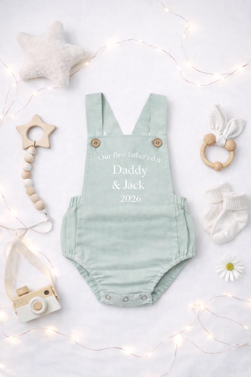 Personalised Baby Romper First Father’s Day