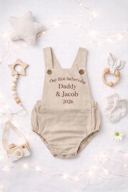 Personalised Baby Romper First Father’s Day