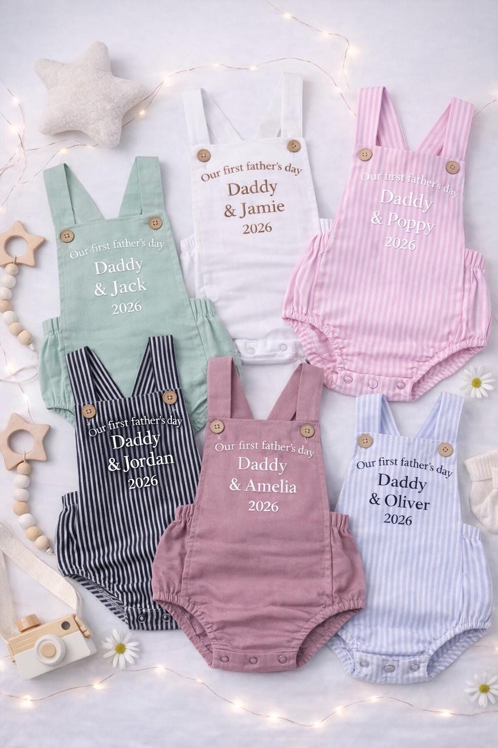 Personalised Baby Romper First Father’s Day