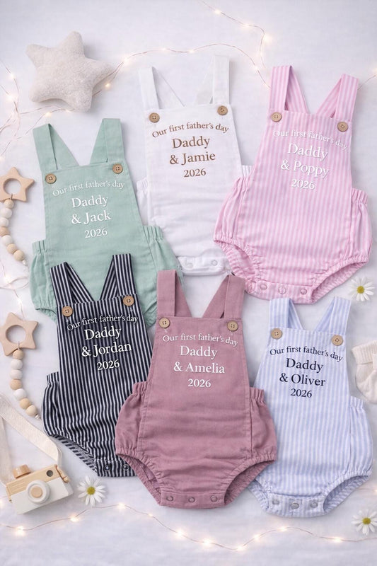 Personalised Baby Romper First Father’s Day