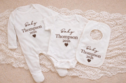 Personalised Baby Announcement Outfit 2026