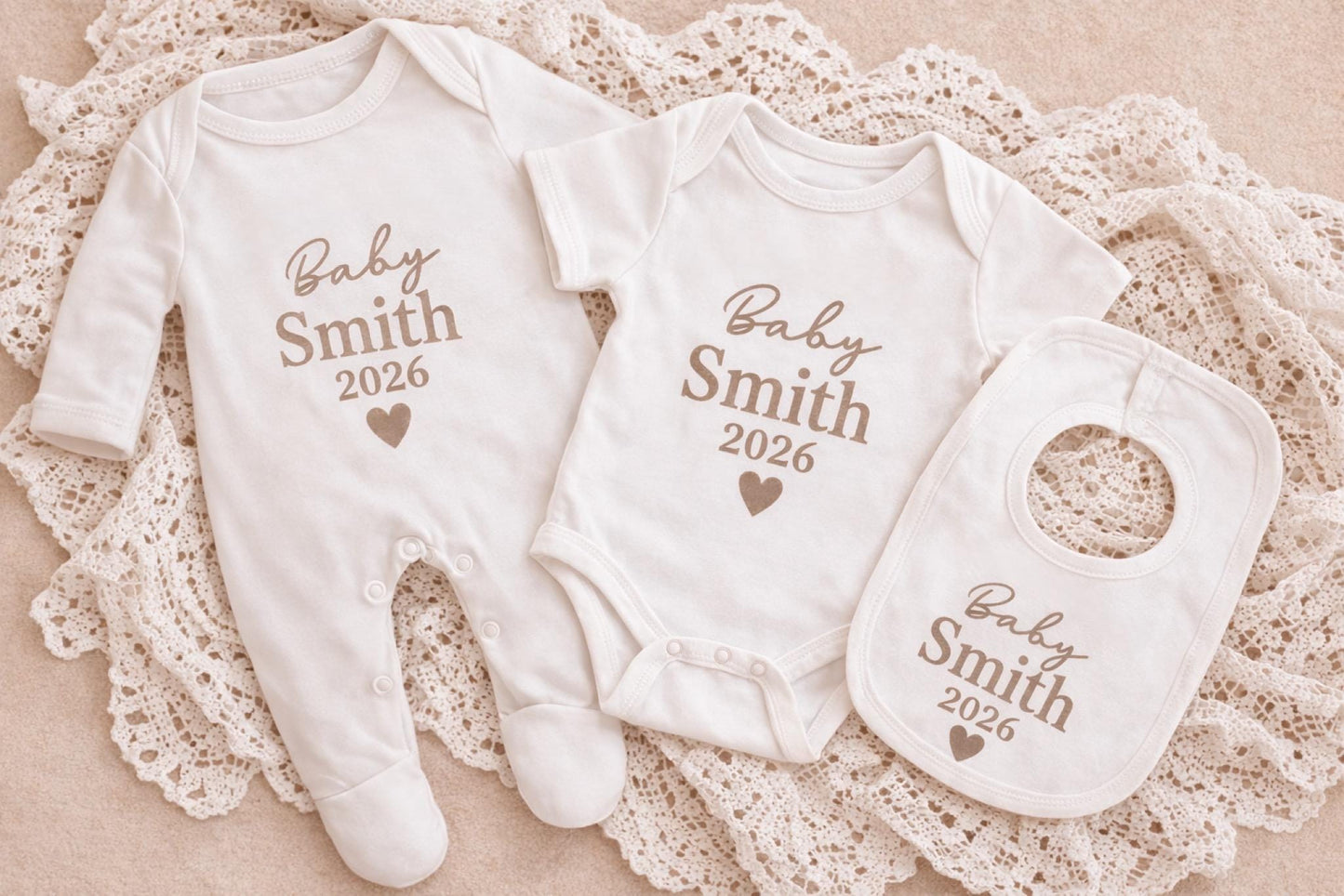 Personalised Baby Announcement Outfit 2026