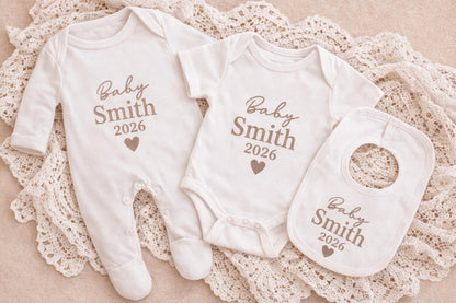 Personalised Baby Announcement Outfit 2026