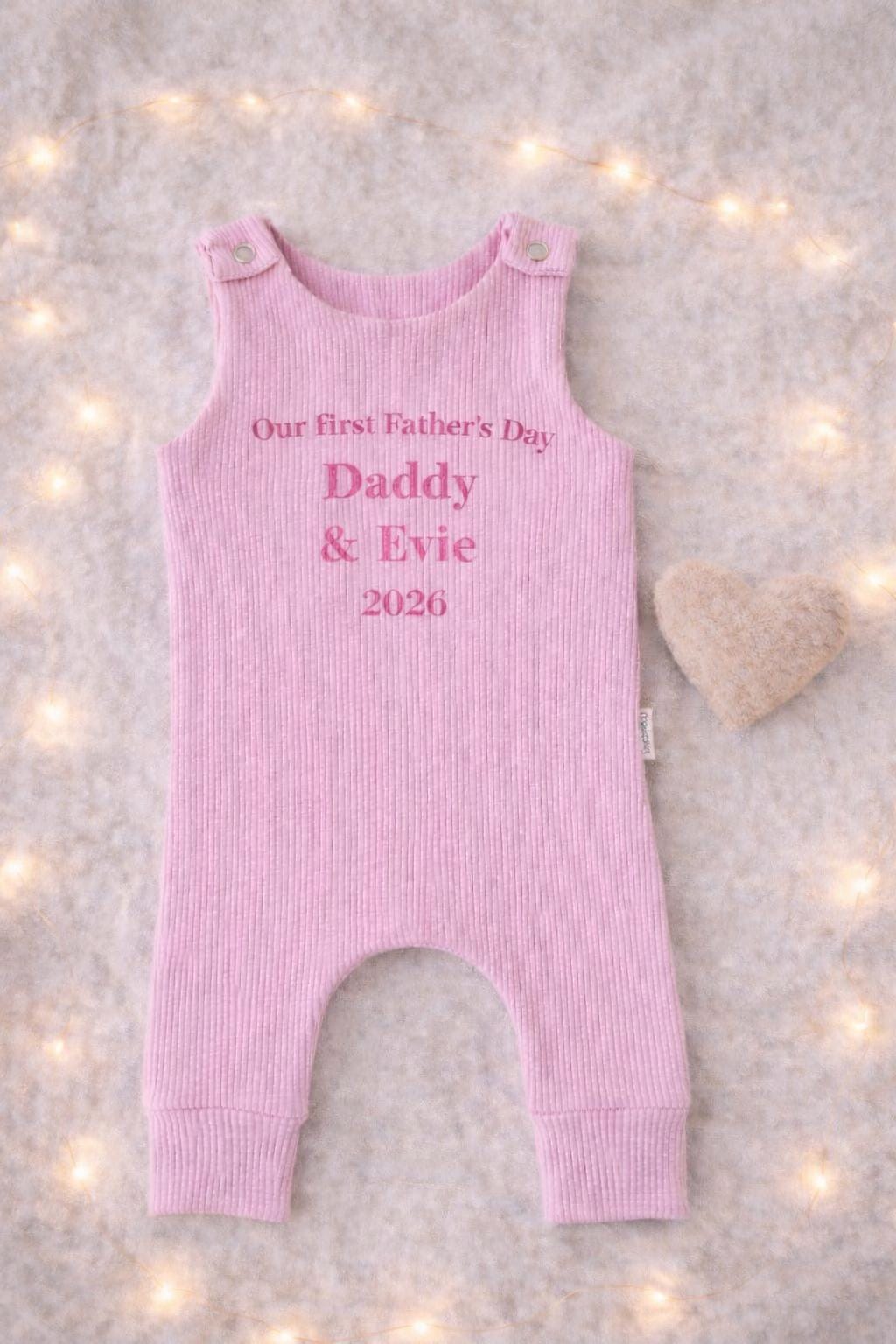 Personalised First Fathers Day Baby Romper 2026