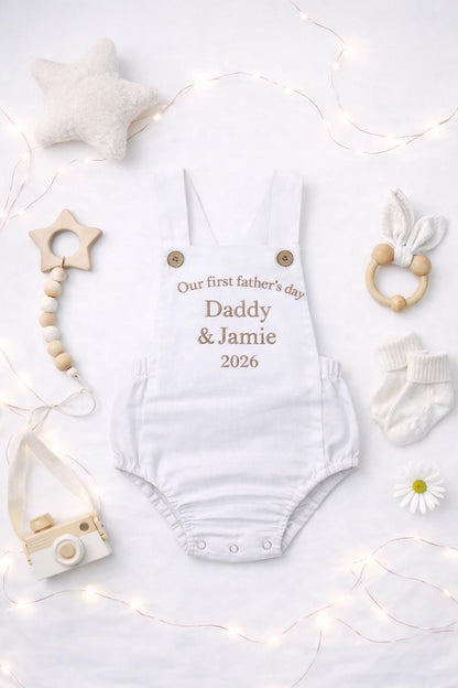 Personalised Baby Romper First Father’s Day