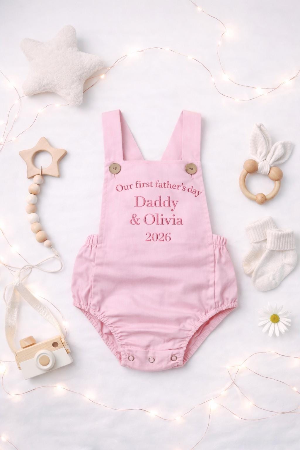 Personalised Baby Romper First Father’s Day