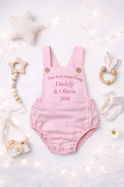 Personalised Baby Romper First Father’s Day