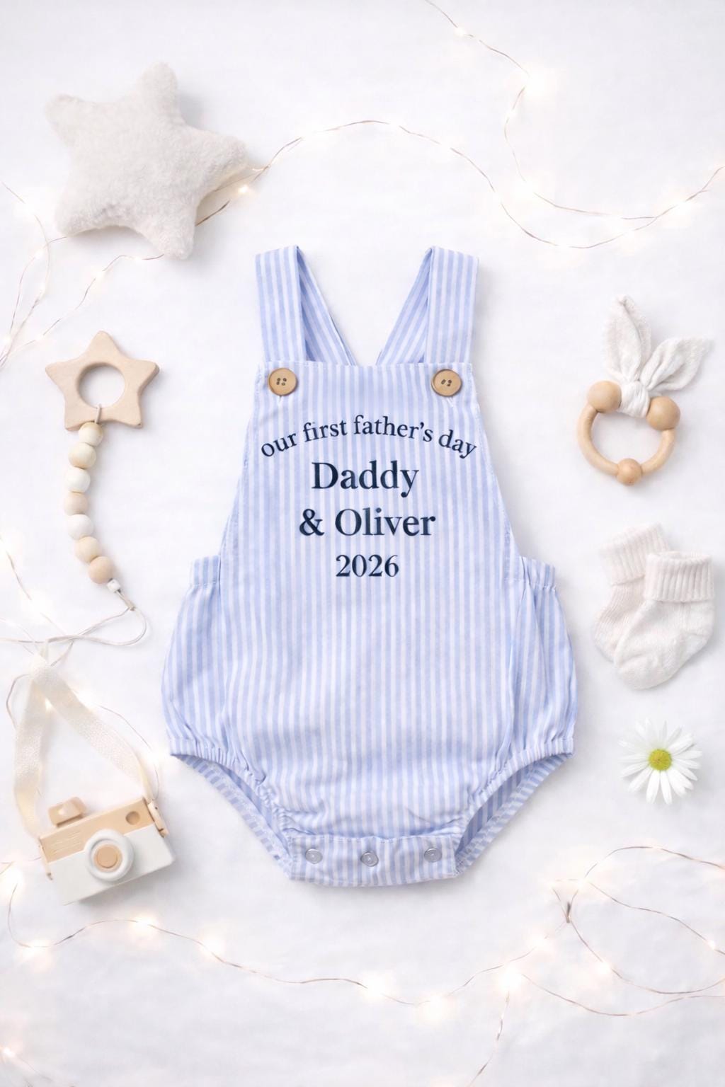 Personalised Baby Romper First Father’s Day