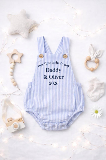 Personalised Baby Romper First Father’s Day