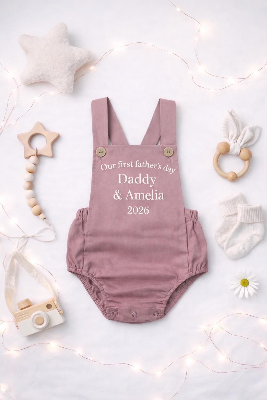Personalised Baby Romper First Father’s Day