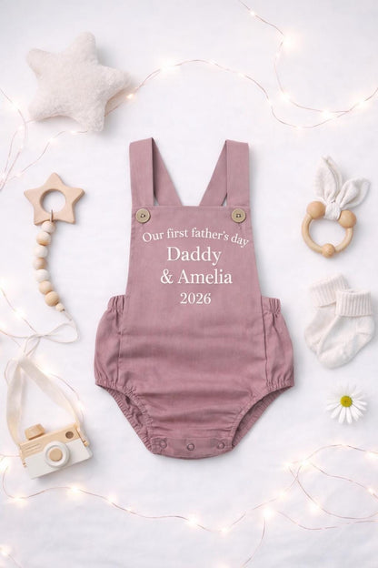 Personalised Baby Romper First Father’s Day